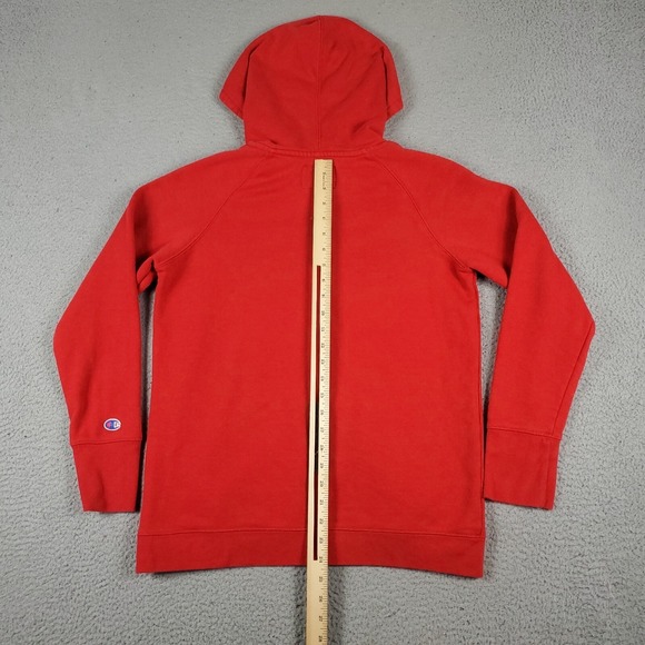 Champion Red Casual Pullover Sweater Hoodie Sweatshirt Adult Size Small - Picture 8 of 12